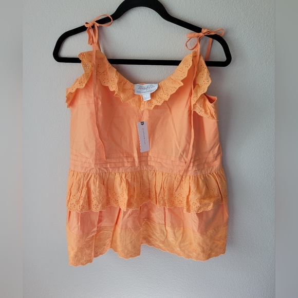 NWT Anthropologie/ Mare Mare Josephine eyelet tank top - Picture 3 of 5